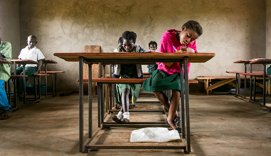 Image of students in Zambia